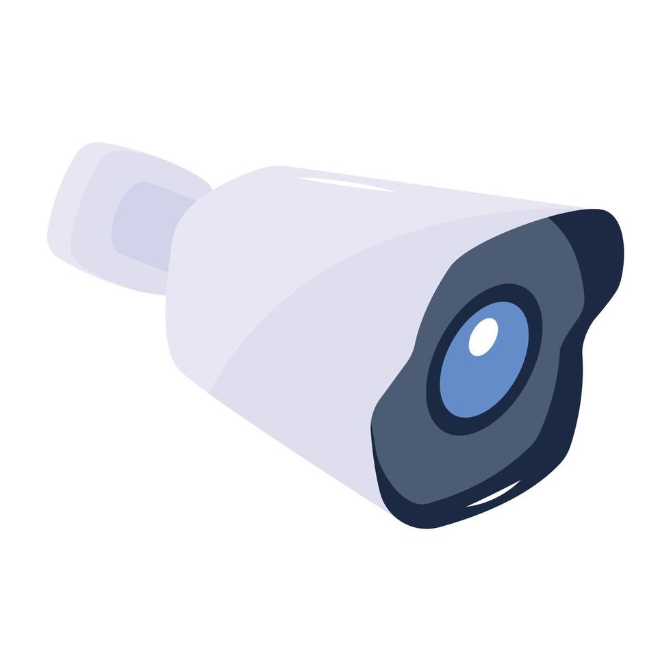 An editable flat icon of cctv vector