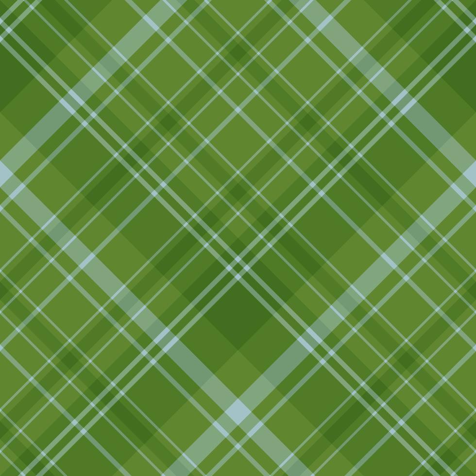 Seamless pattern in green and cold light blue colors for plaid, fabric, textile, clothes, tablecloth and other things. Vector image. 2