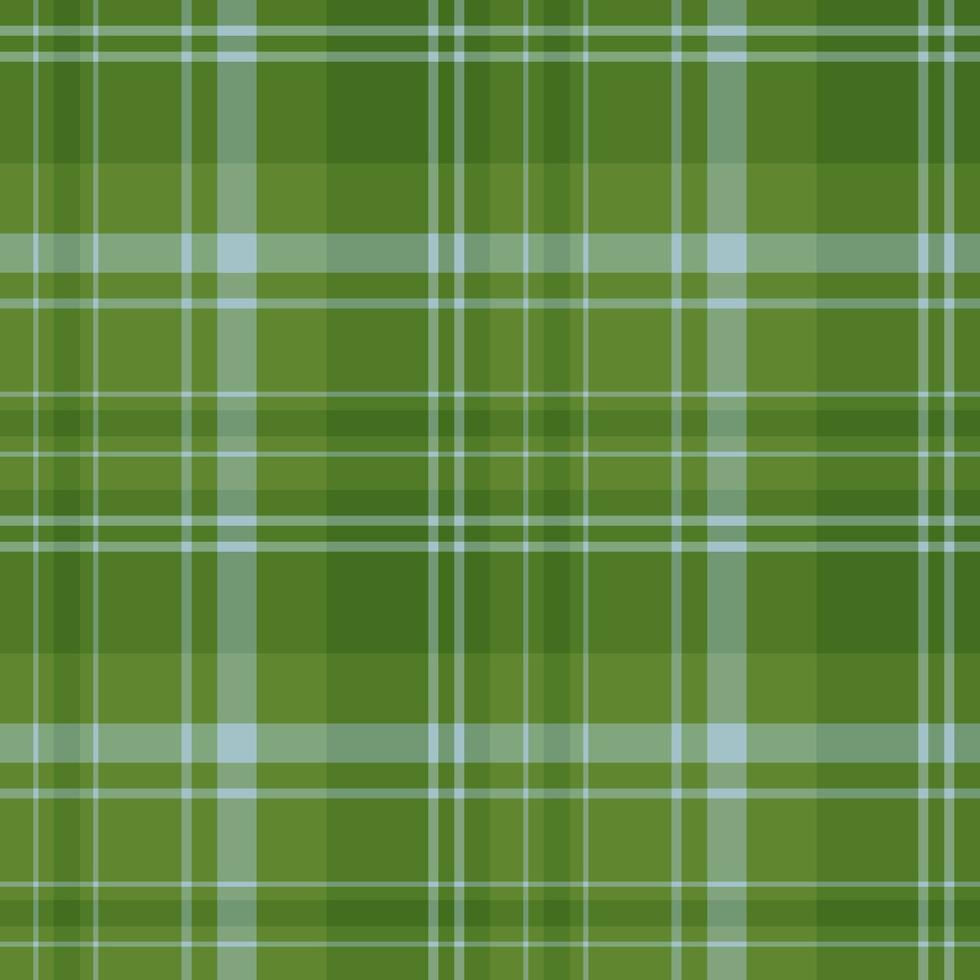 Seamless pattern in green and cold light blue colors for plaid, fabric, textile, clothes, tablecloth and other things. Vector image.