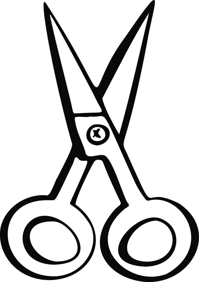 Scissors icon, haircut, symbol. Vector, line vector