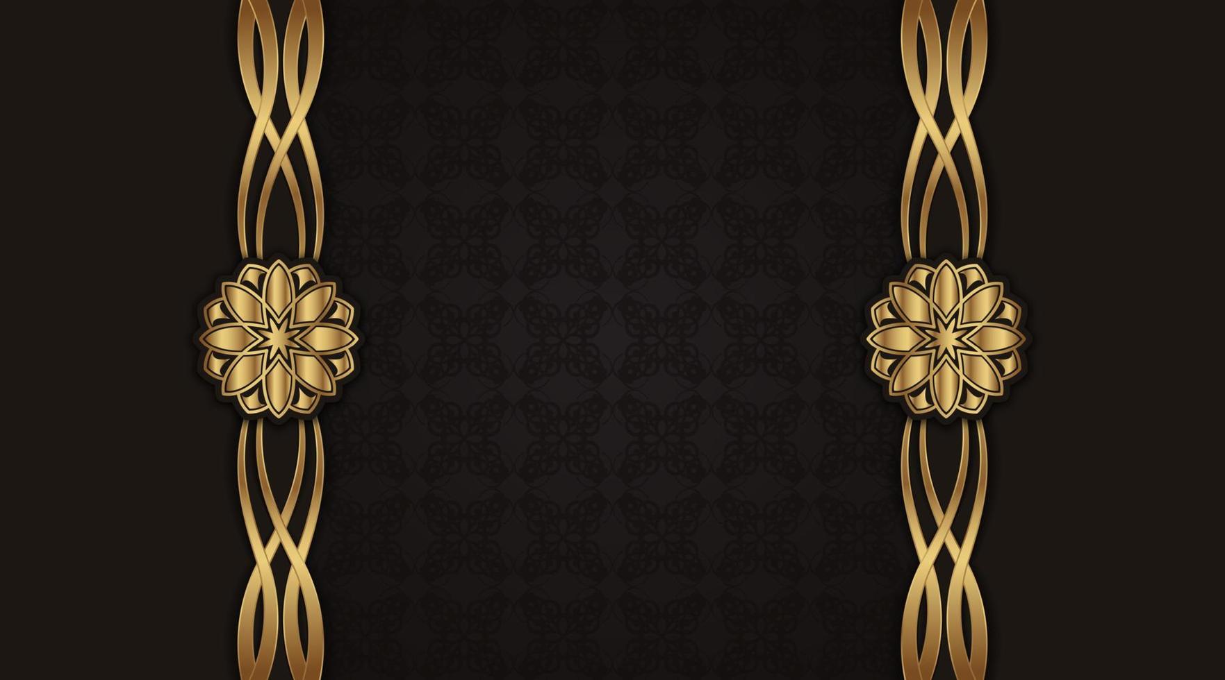 oro mandala ornamental de lujo, diseño vectorial vector