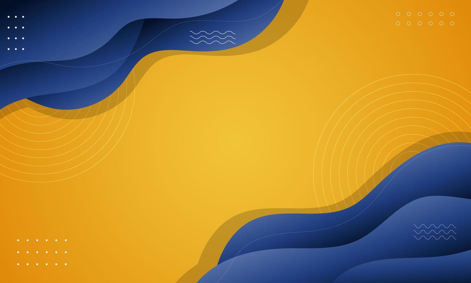 Wavy fluid gradient abstract background vector