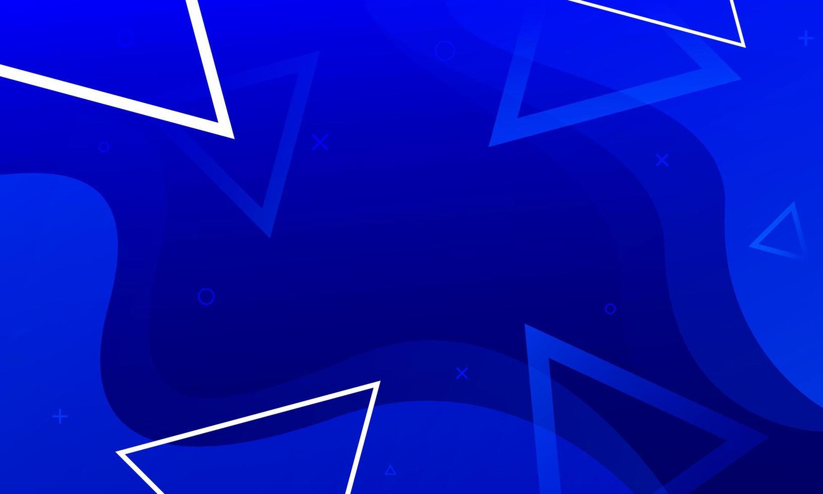 Abstract blue background with triangle. Vector illustration