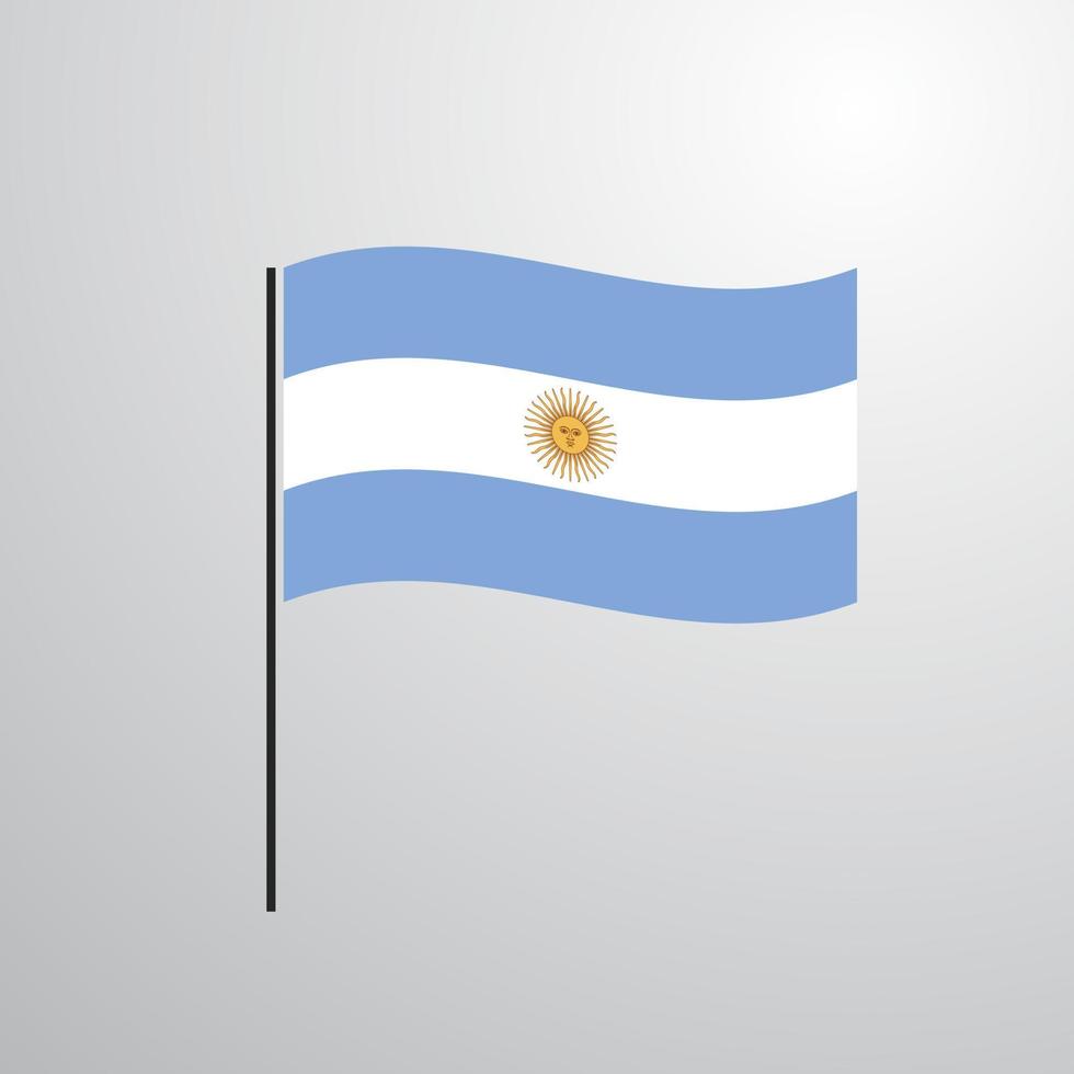 Argentina waving Flag vector