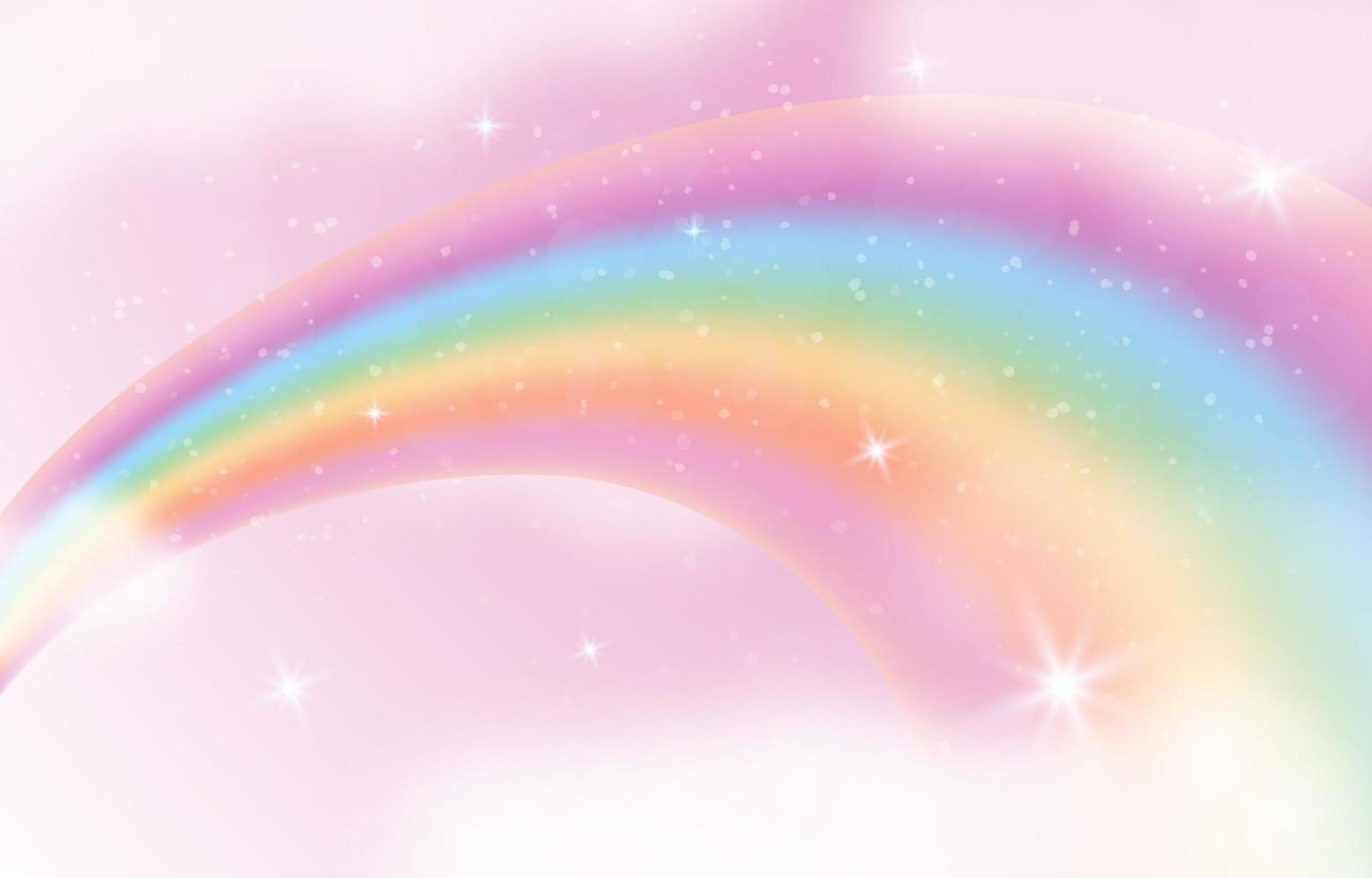 Realistic Rainbow Background vector