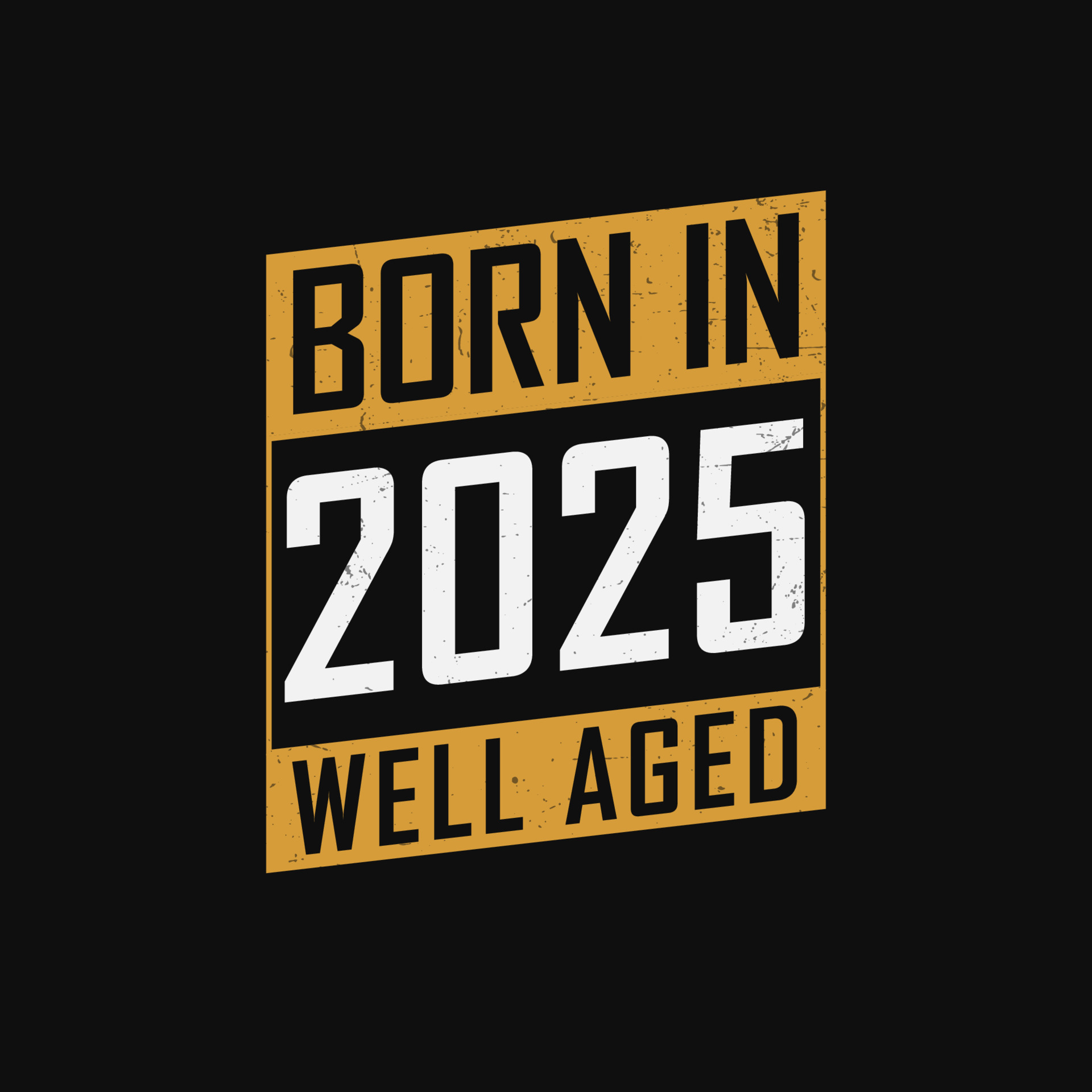 Born In 2025 Well Aged Proud 2025 Birthday Gift Tshirt Design Born In 2025 Well Aged Proud 2025 Birthday Gift Tshirt Design Free Vector
