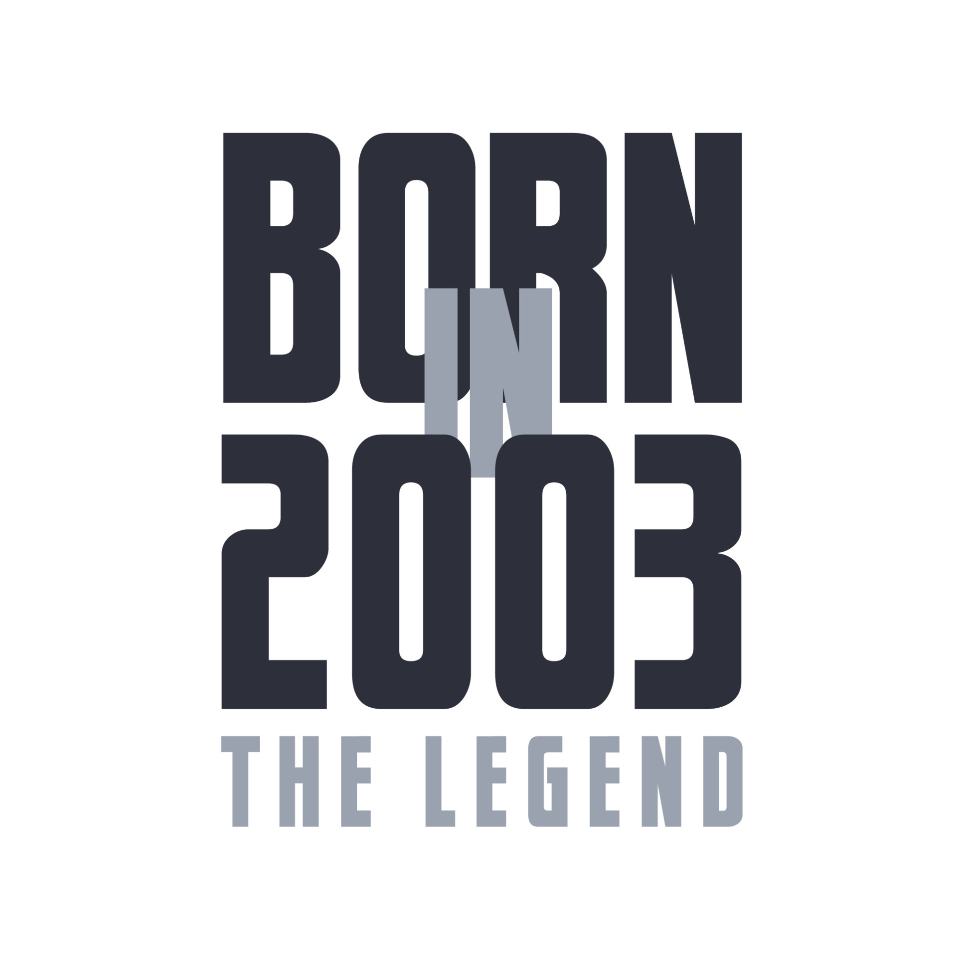 Born in 2003 The legend. Legends Birthday quotes design for 2003 ...