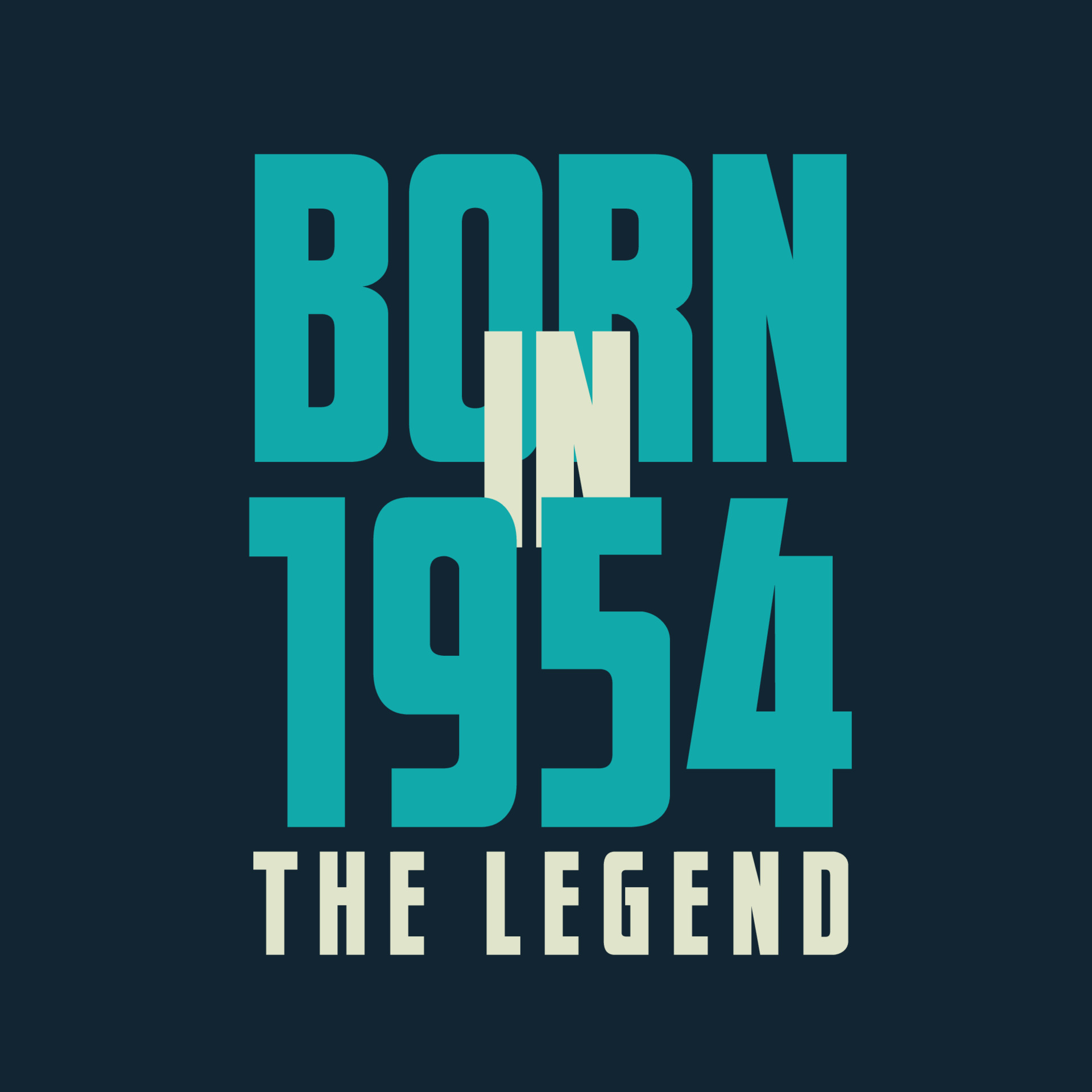 Born in 1954, The legend. 1954 Legend Birthday Celebration gift Tshirt
