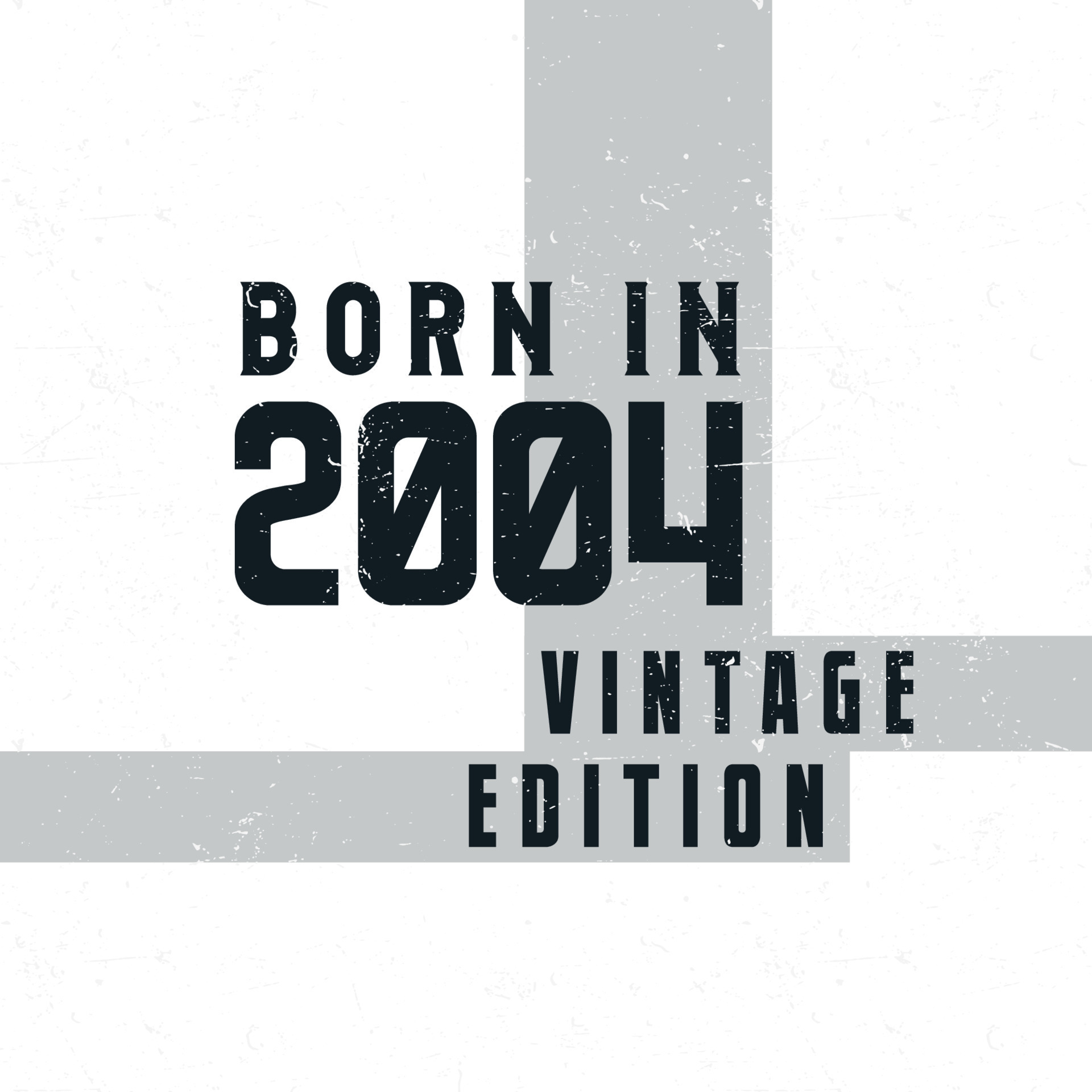 Born in 2004. Vintage birthday T-shirt for those born in the year 2004