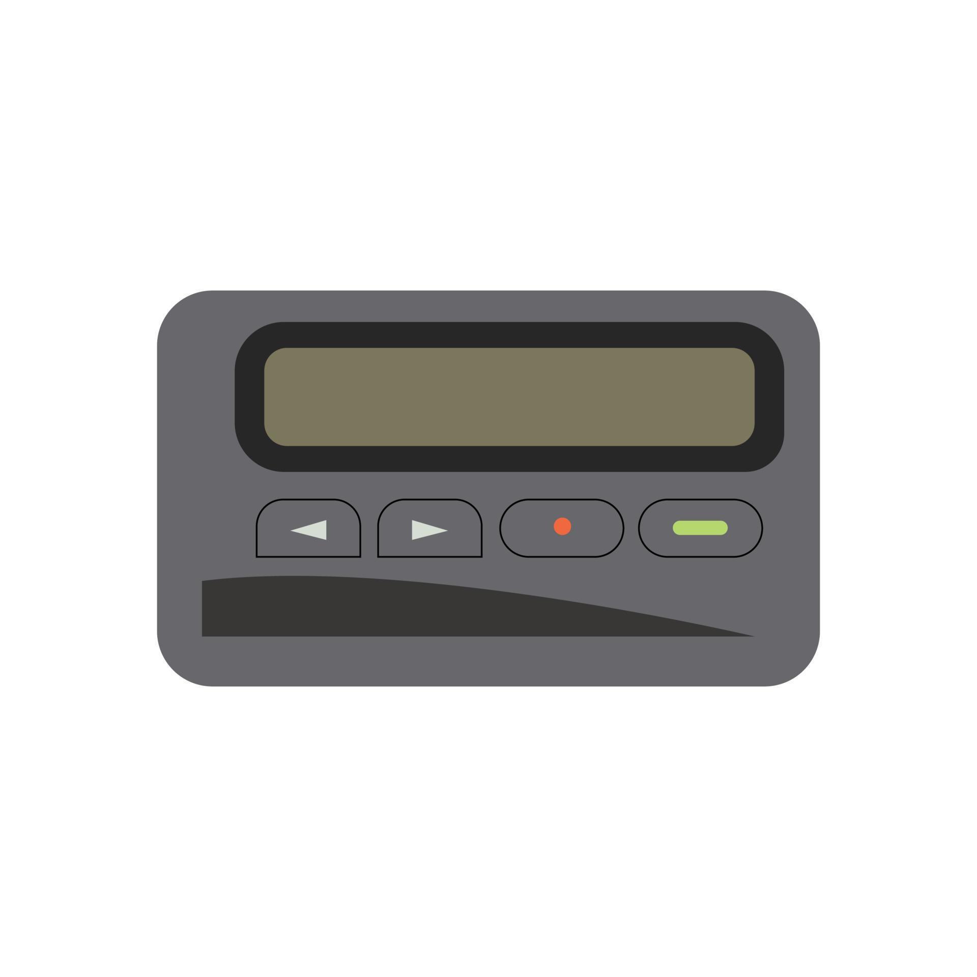 pager icon sign symbol on white 14052453 Vector Art at Vecteezy