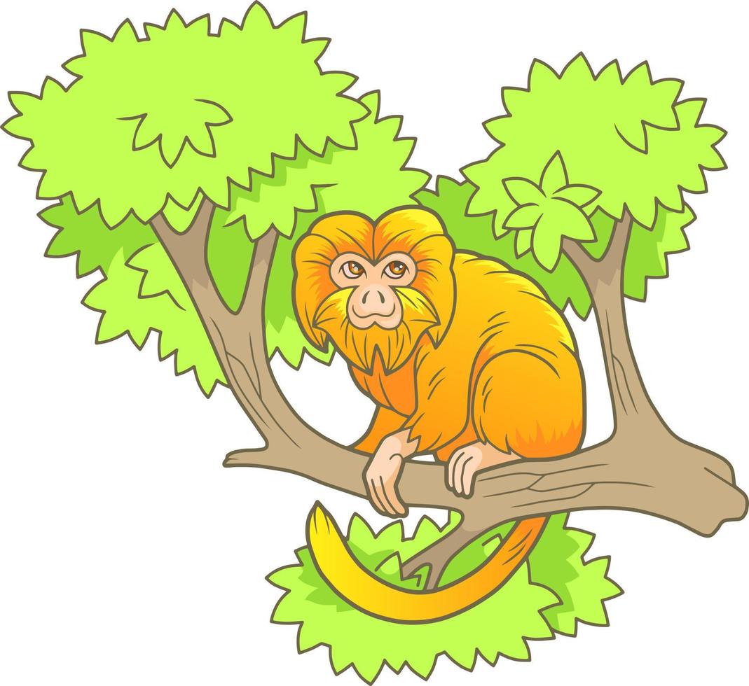 cute funny monkey vector