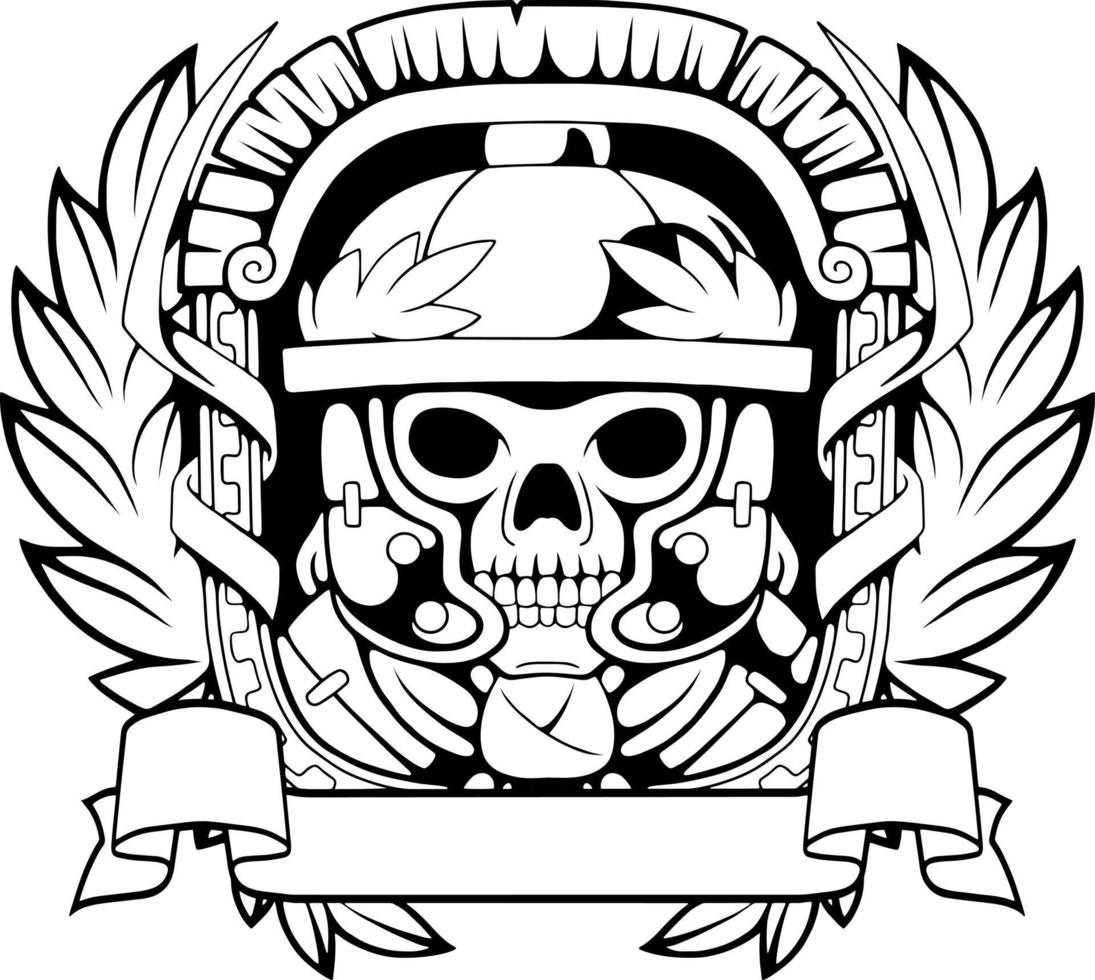 antiguo emblema de legionario vector