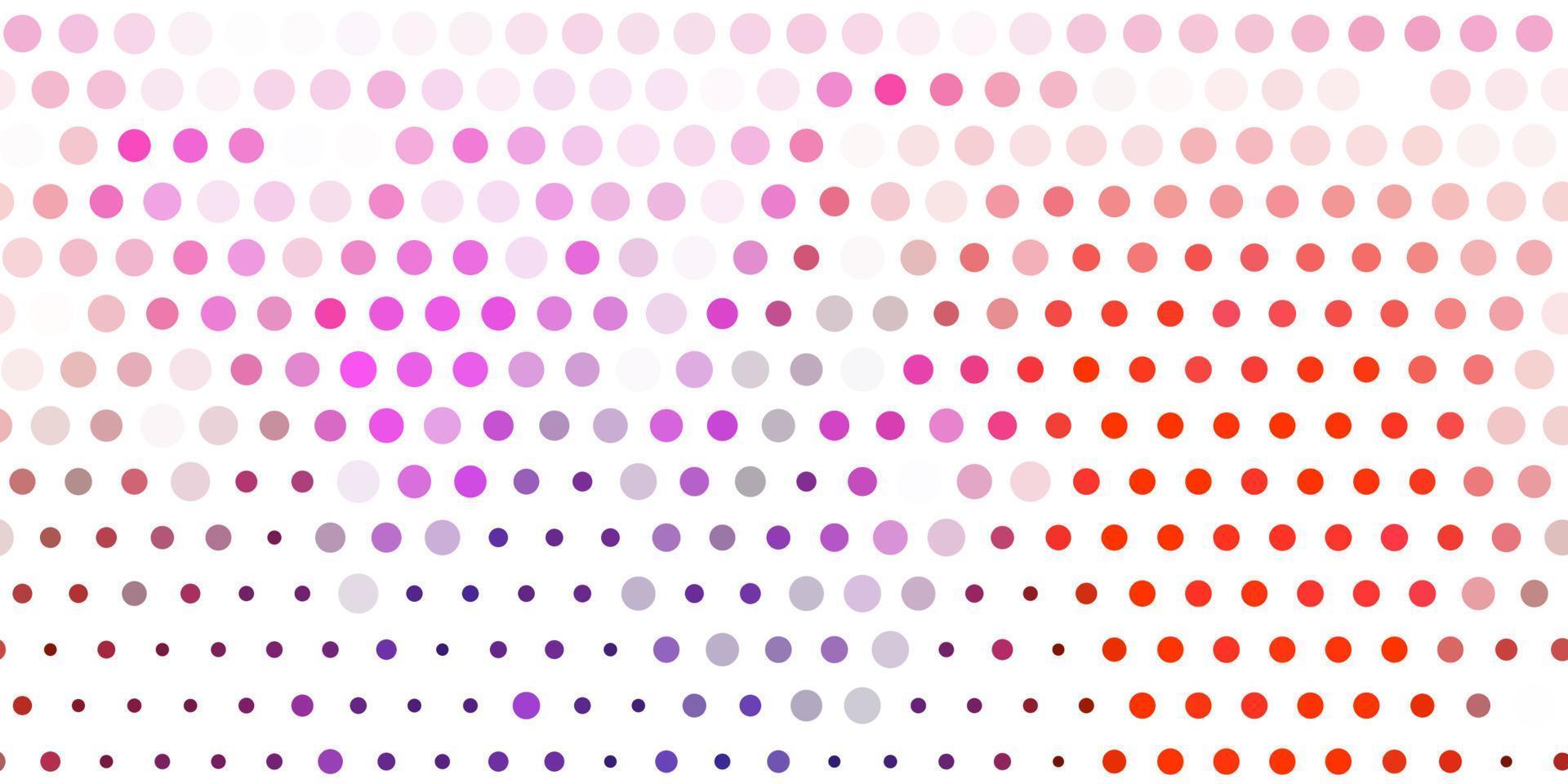 Light pink, red vector texture with disks.