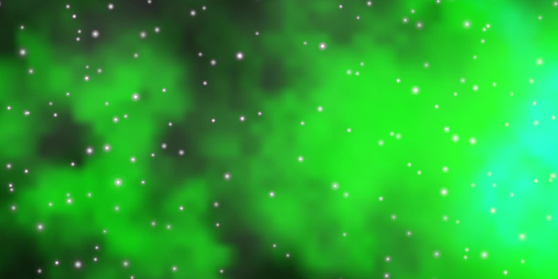 Light Blue, Green vector texture with beautiful stars.