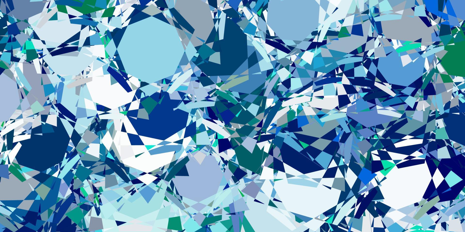Light Blue, Green vector texture with random triangles.