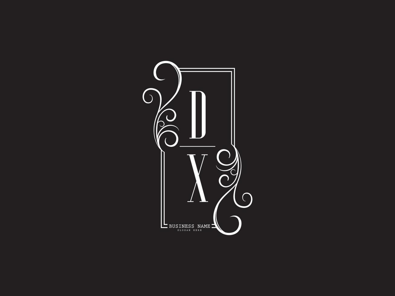icono de logotipo dx de lujo, diseño de logotipo de carta dx creativo para empresas vector