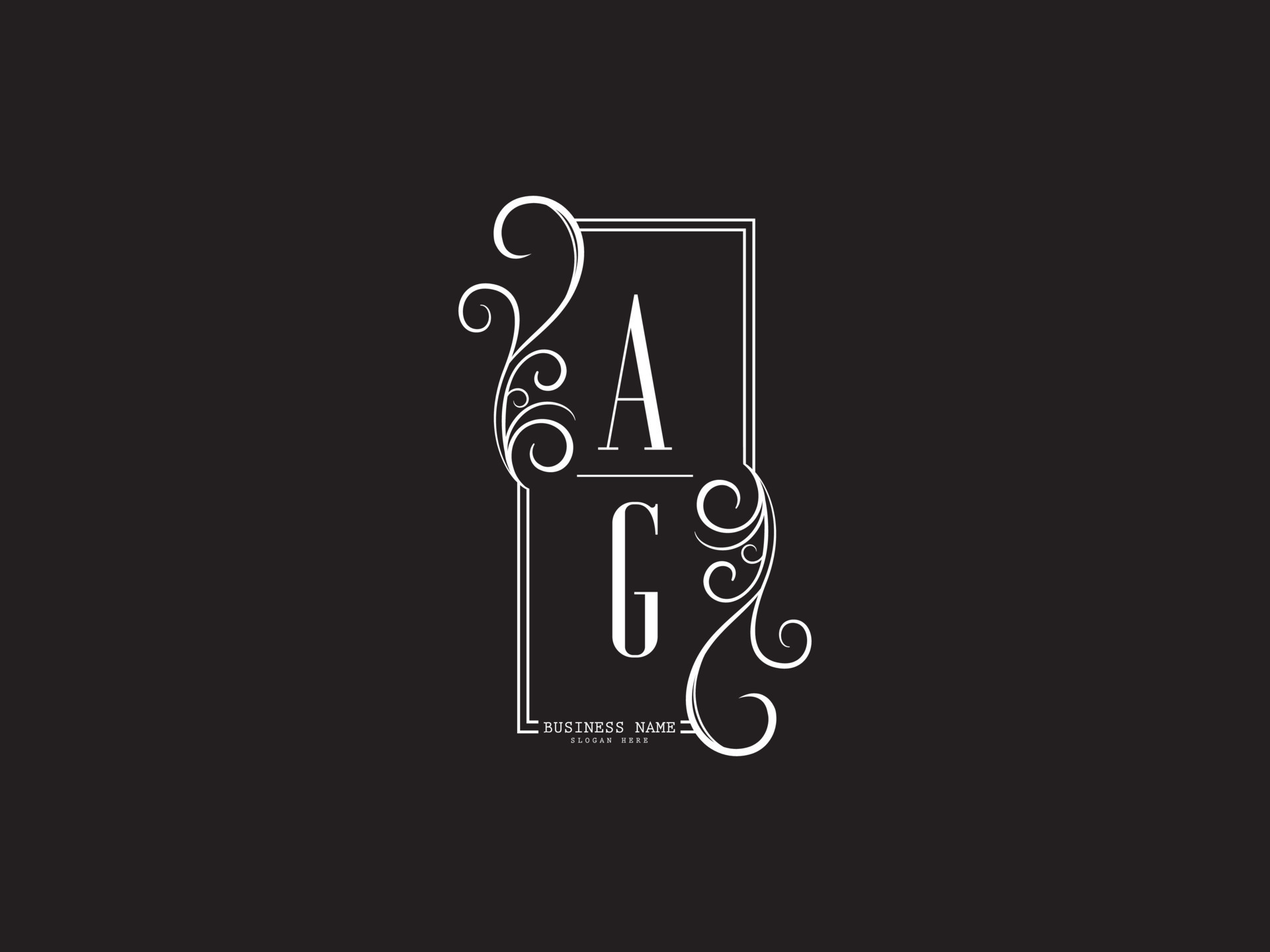 Initials AG Logo Icon, Luxury Ag ga Letter Logo Design For Business  14052739 Vector Art at Vecteezy