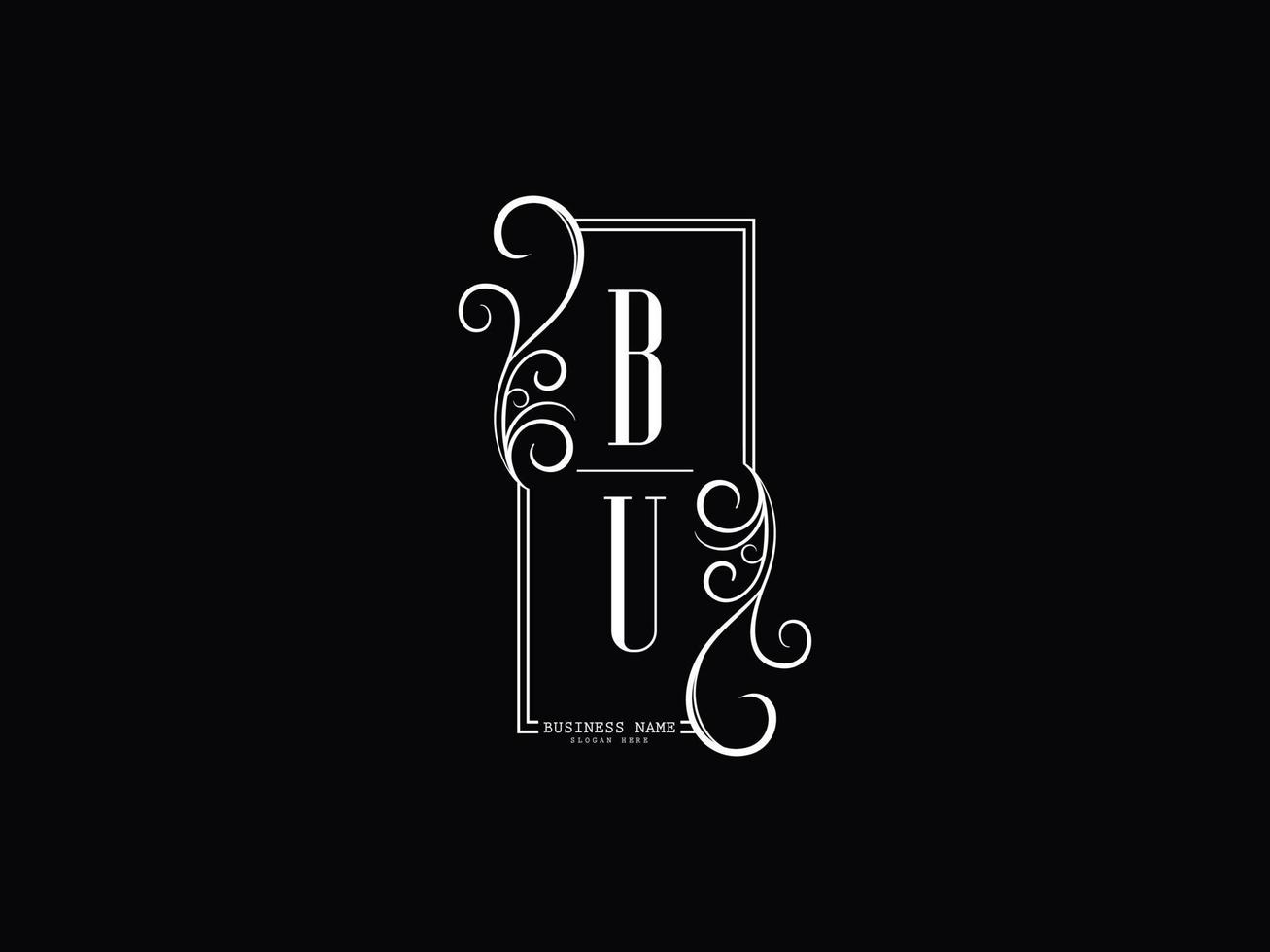 Initials BU Logo Image, Luxury Bu ub Letter Logo Design vector