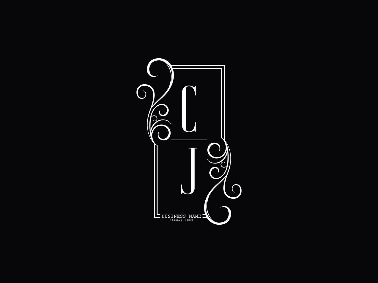 Letter CJ Luxury Logo, Premium Cj jc Logo Icon Design vector