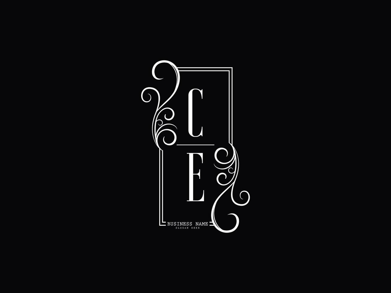 Letter CE Luxury Logo, Premium Ce ec Logo Icon Design vector