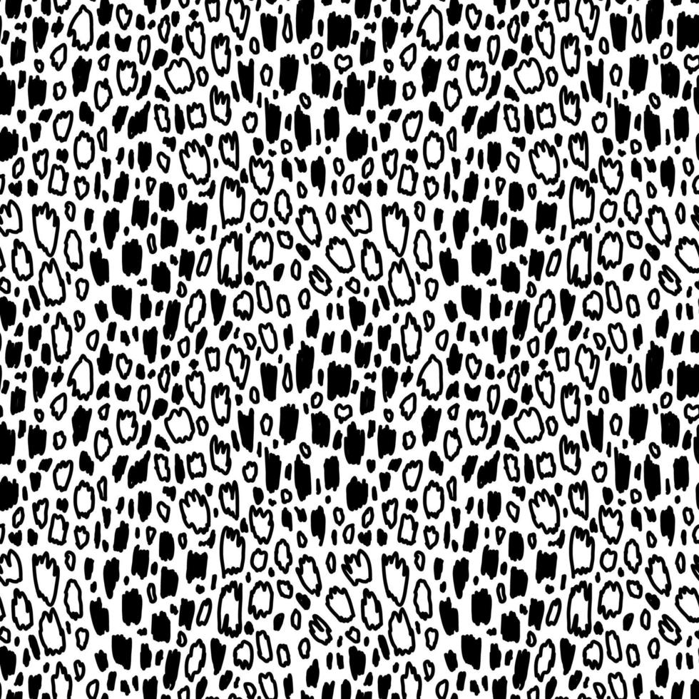 Vector seamless pattern. Repeatable texture with hand drawn wavy strokes. Artistic background.