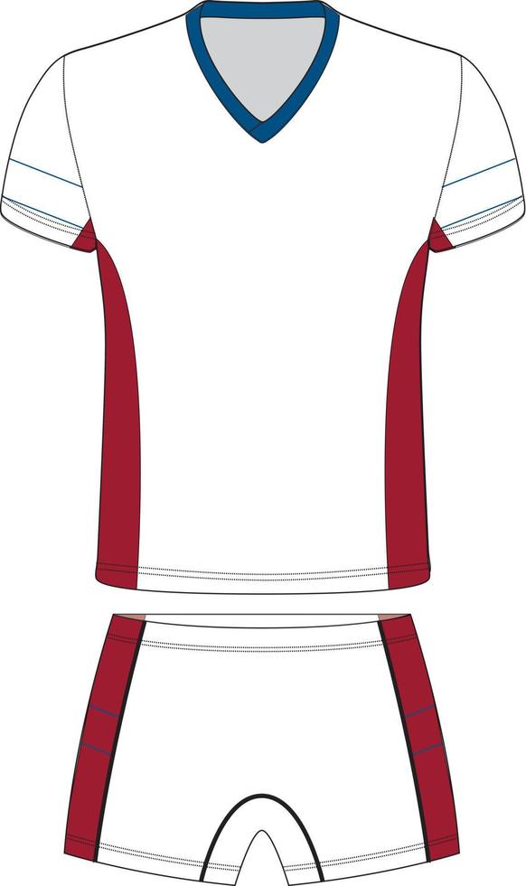 Sublimated Volleyball Jersey Uniform mock ups templates 14053231 Vector