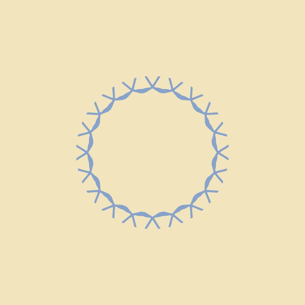 mandala design with abstract shape vector