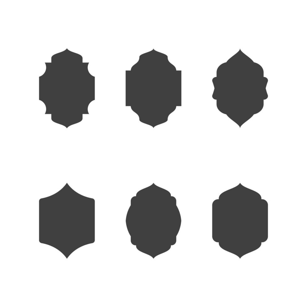 Mosque window vector icon