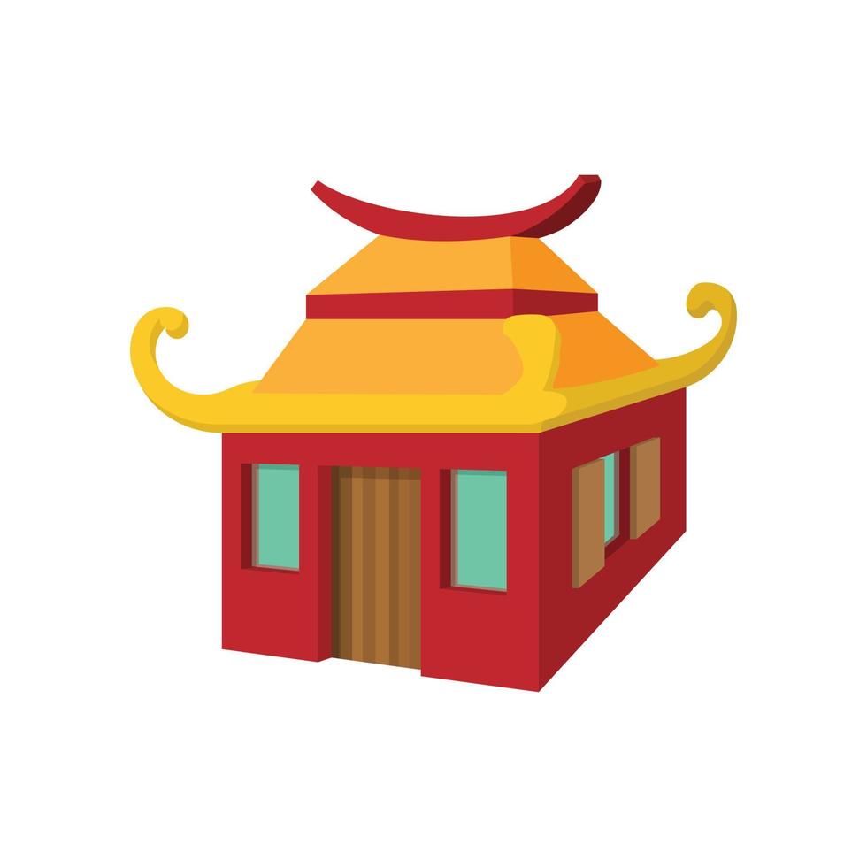 casa china, estilo de dibujos animados vector