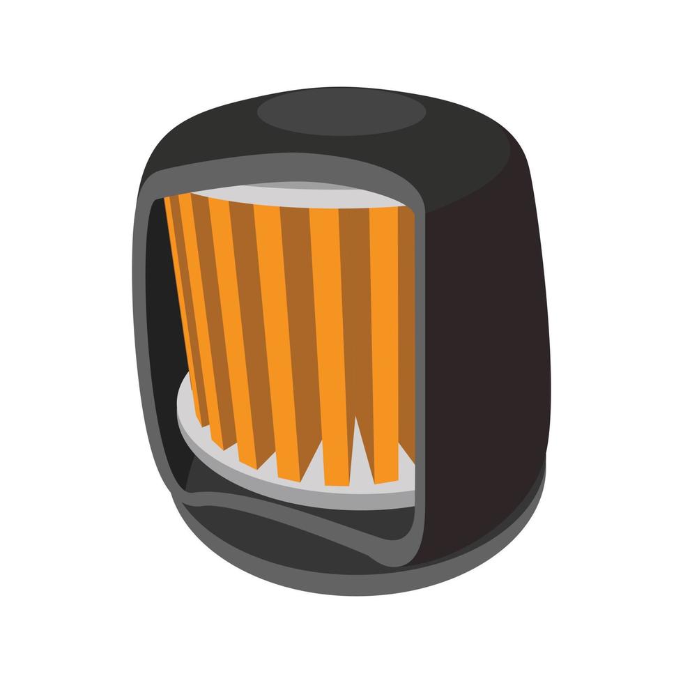 icono de dibujos animados de filtro automotriz vector