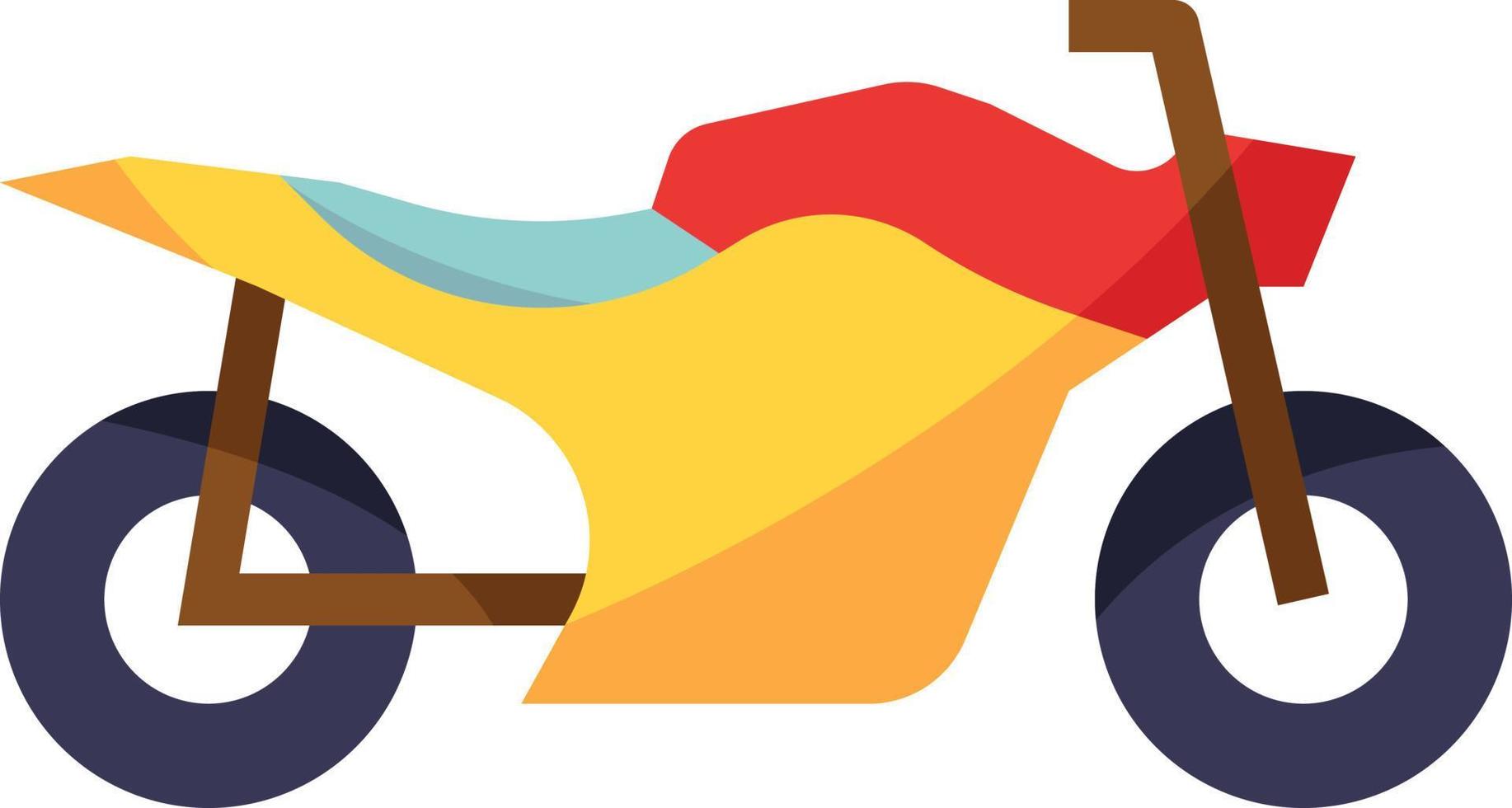 motorbiking motocycle driving racing - flat icon vector