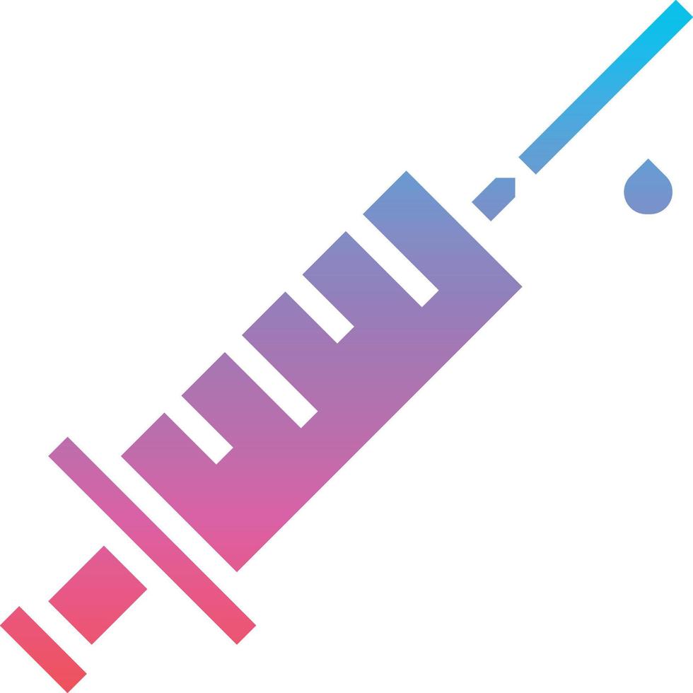 vaccine healthcare medical - gradient solid icon vector
