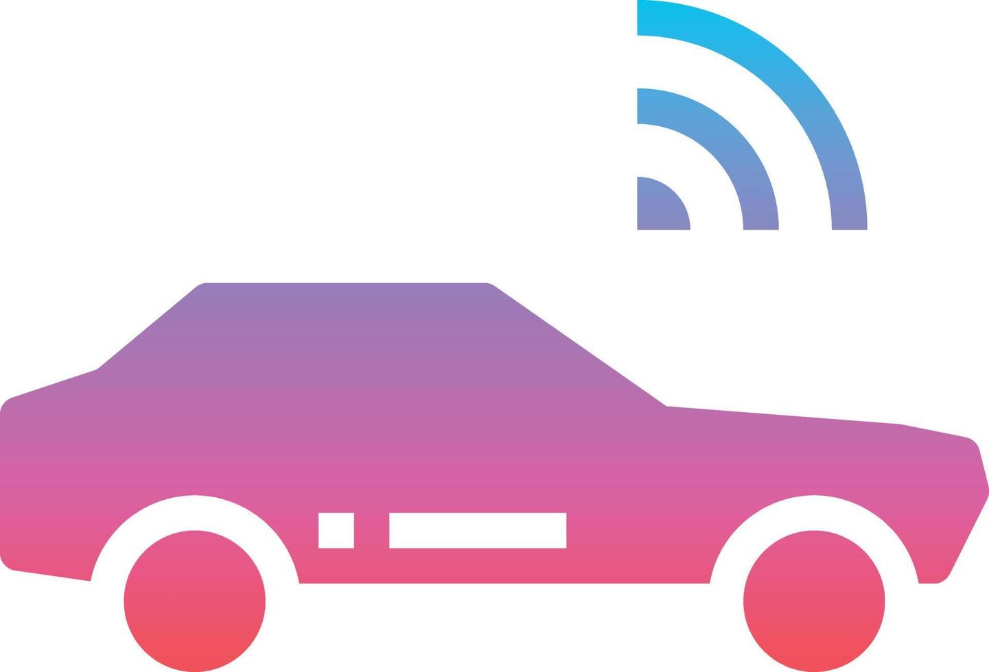 car wifi technology vehicle transport gradient solid icon 14053815