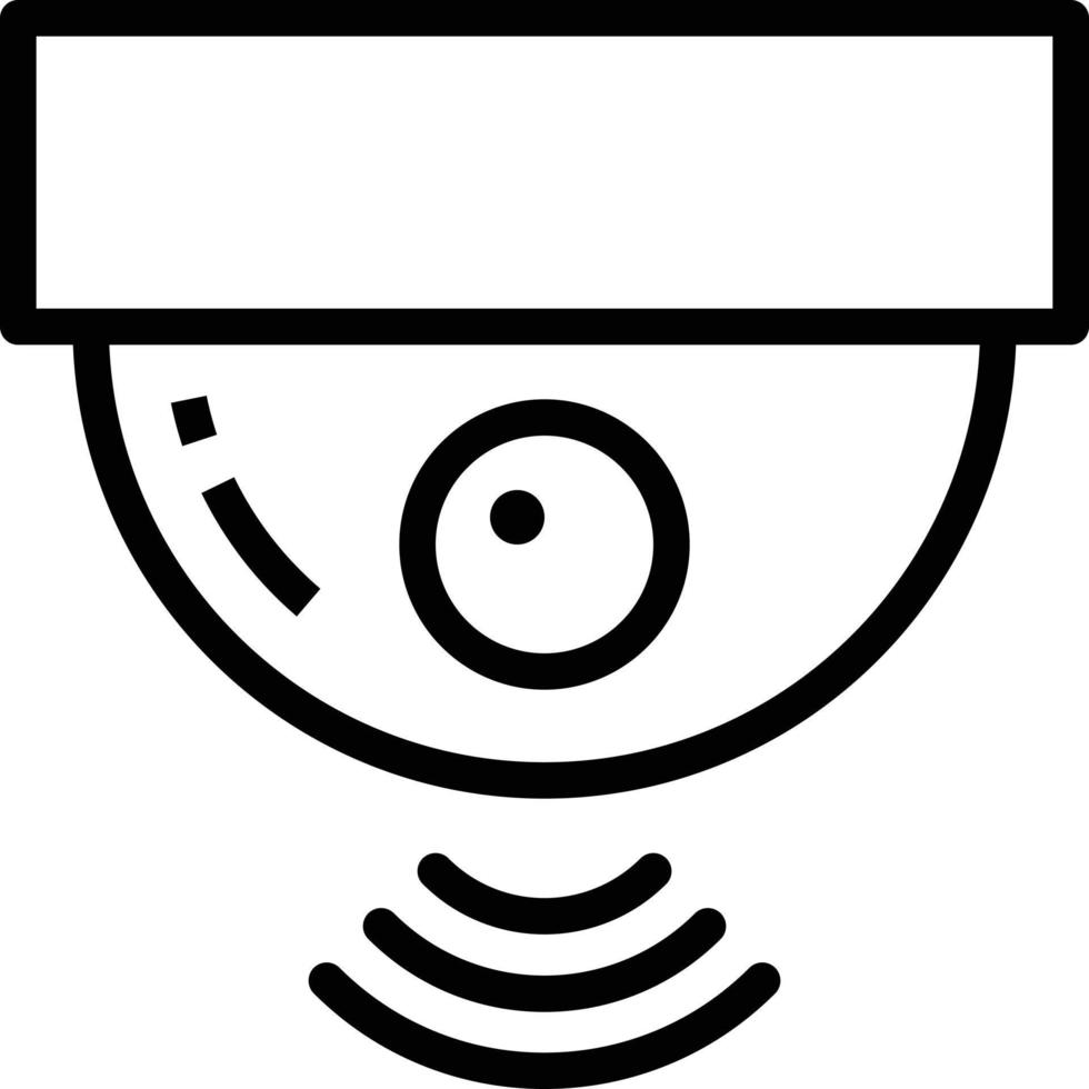 cctv closed circuit wifi security - outline icon vector