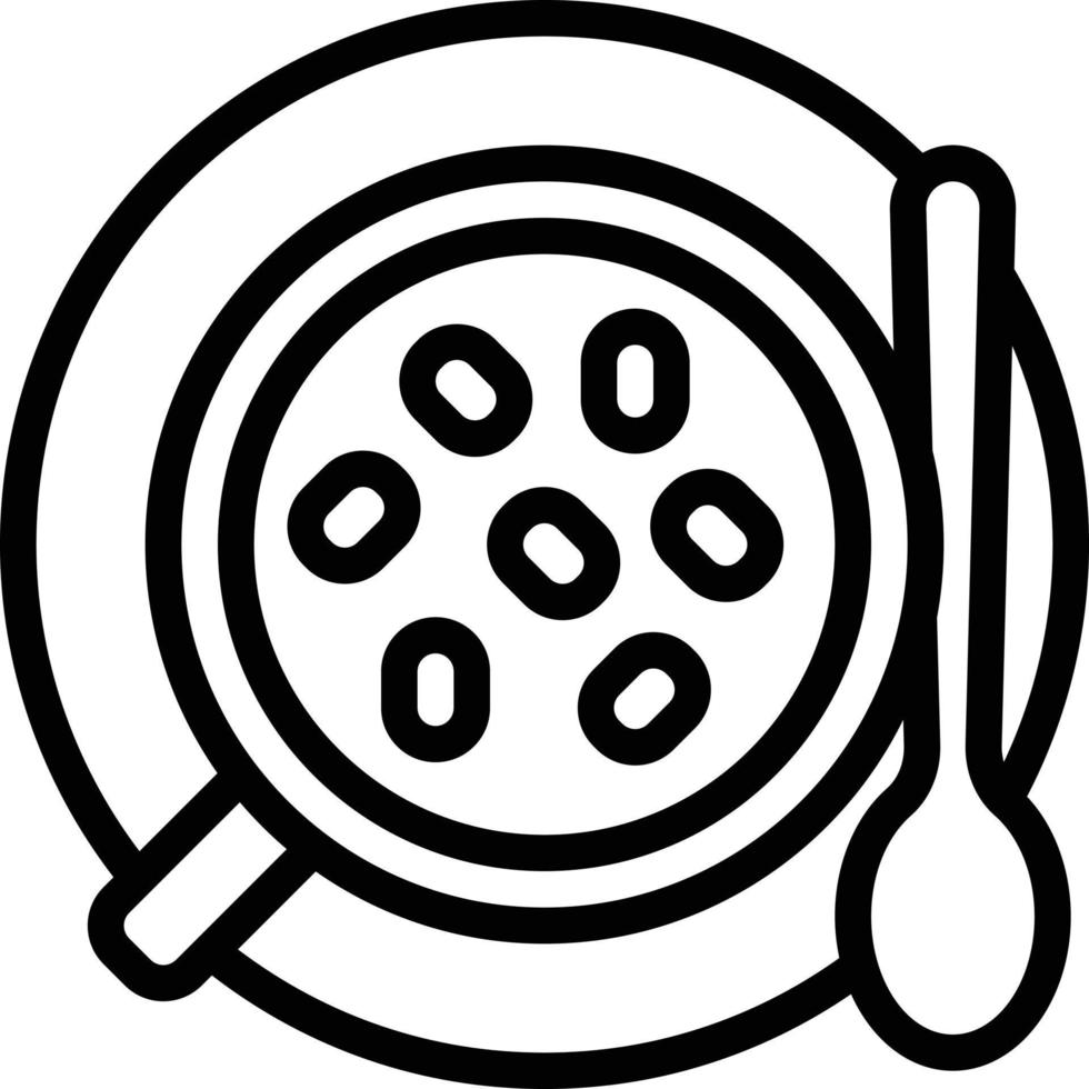hot chocolate marshmallow mug spoon - outline icon vector