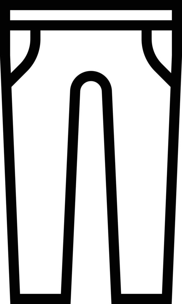 pants fashion shopping - outline icon vector