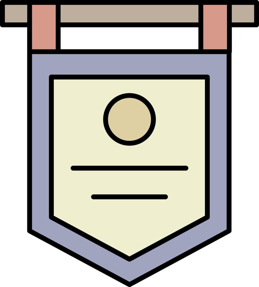 Award, medal color icon vector