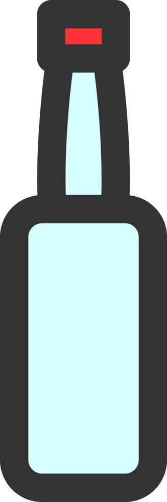 bottle color icon vector