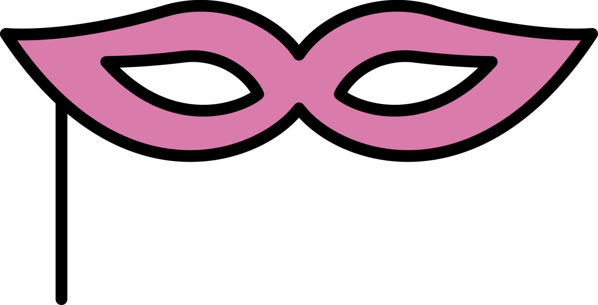 Mardi gras, mask color icon vector