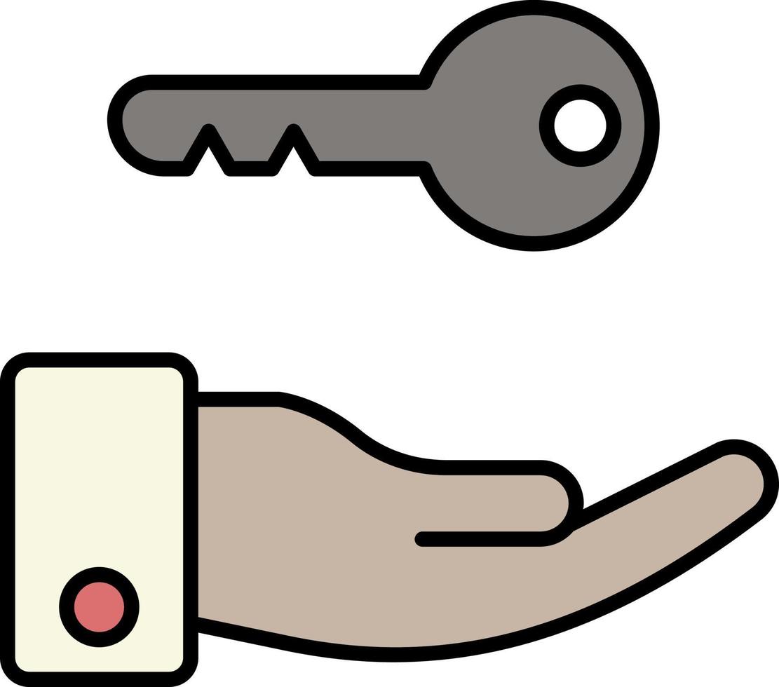 arm, house, key color icon 14054197 Vector Art at Vecteezy