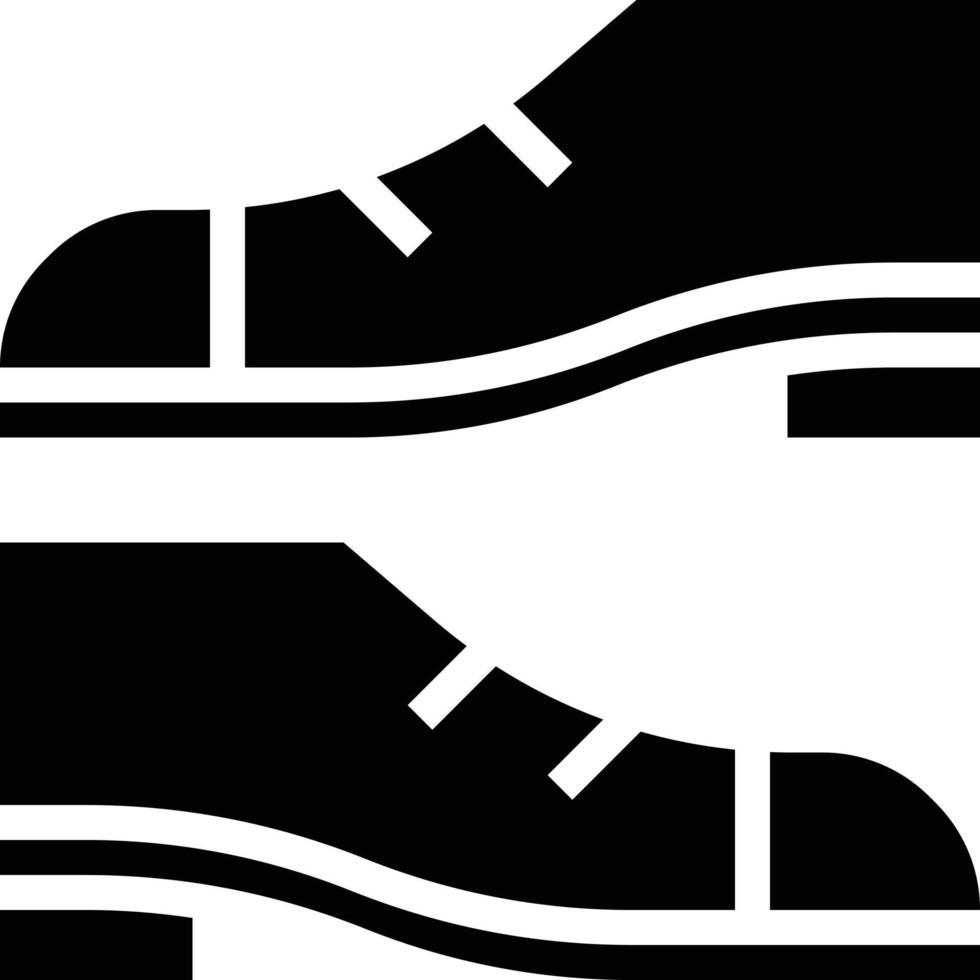 moda de zapatos - icono sólido vector