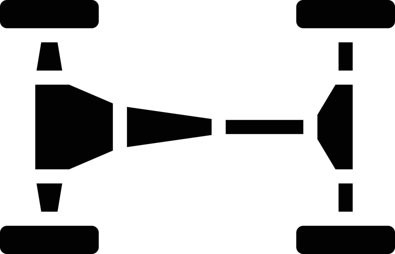 chassis part racing fix - solid icon vector