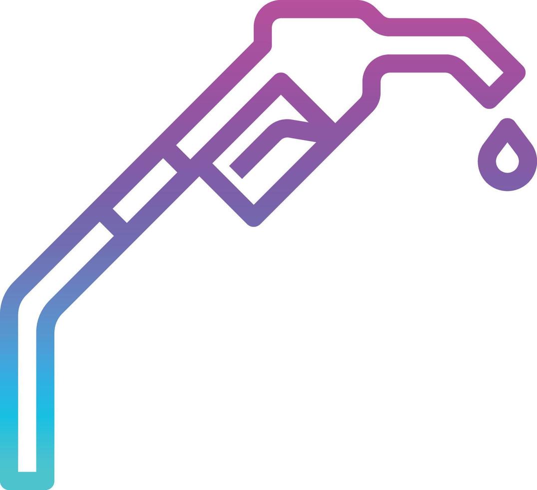 fuel oil refill gas - gradient icon vector