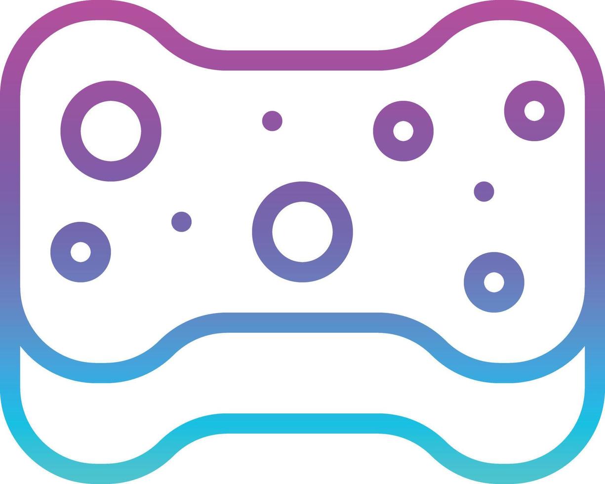 sponge cleaning hygienic - gradient icon vector