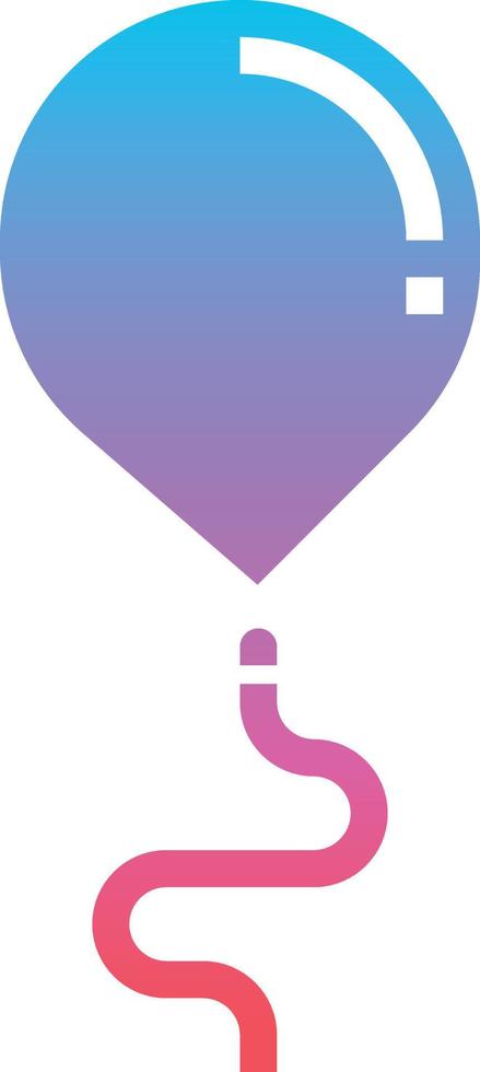 balloon show circus - solid gradient icon vector