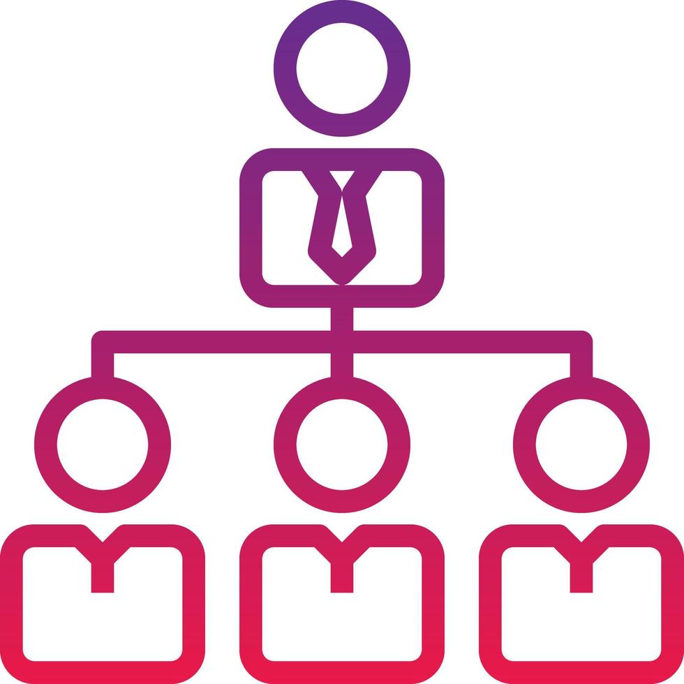 organization collaboration teamwork connection partnerships - gradient icon vector