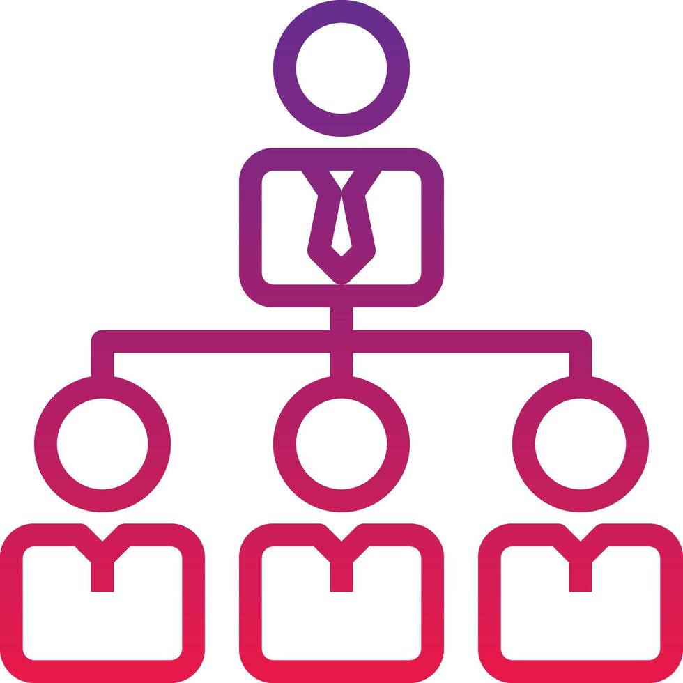 organization collaboration teamwork connection partnerships - gradient icon vector