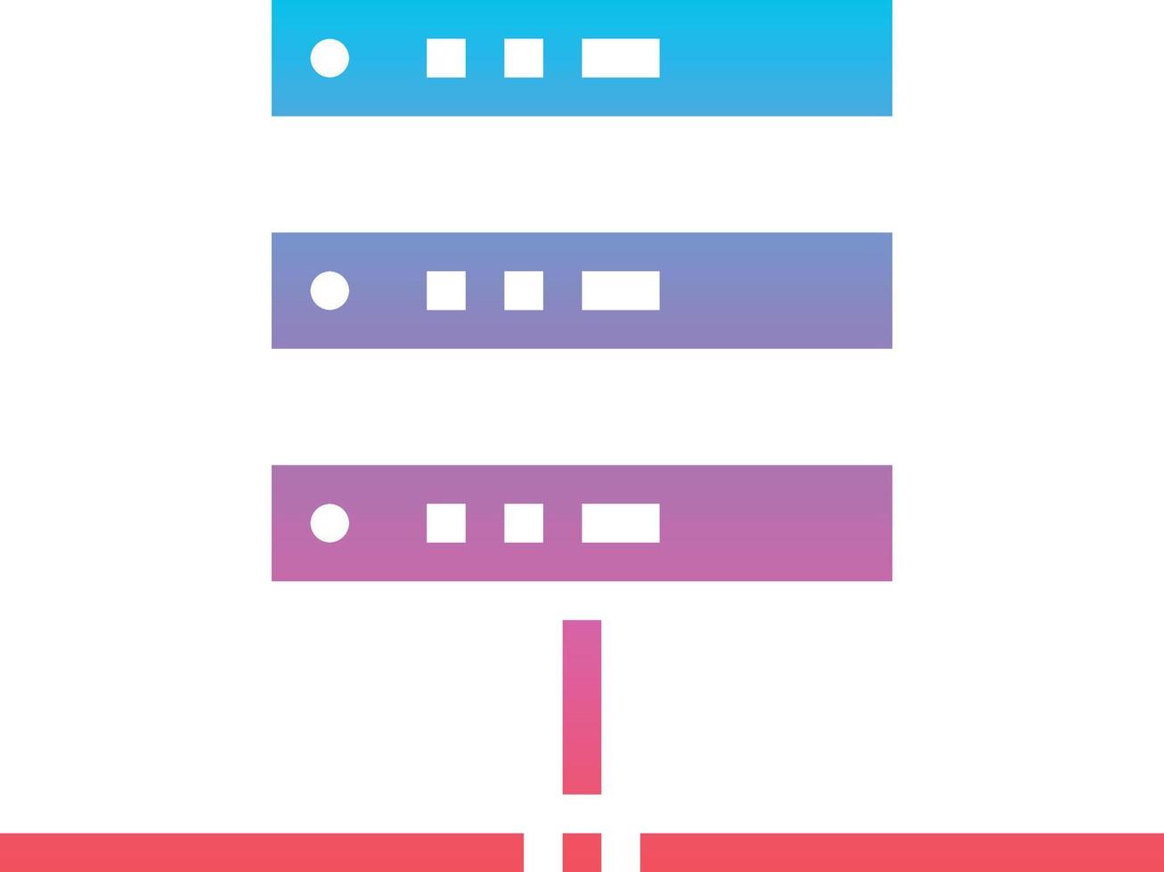 server file lan connectivity - gradient solid icon vector