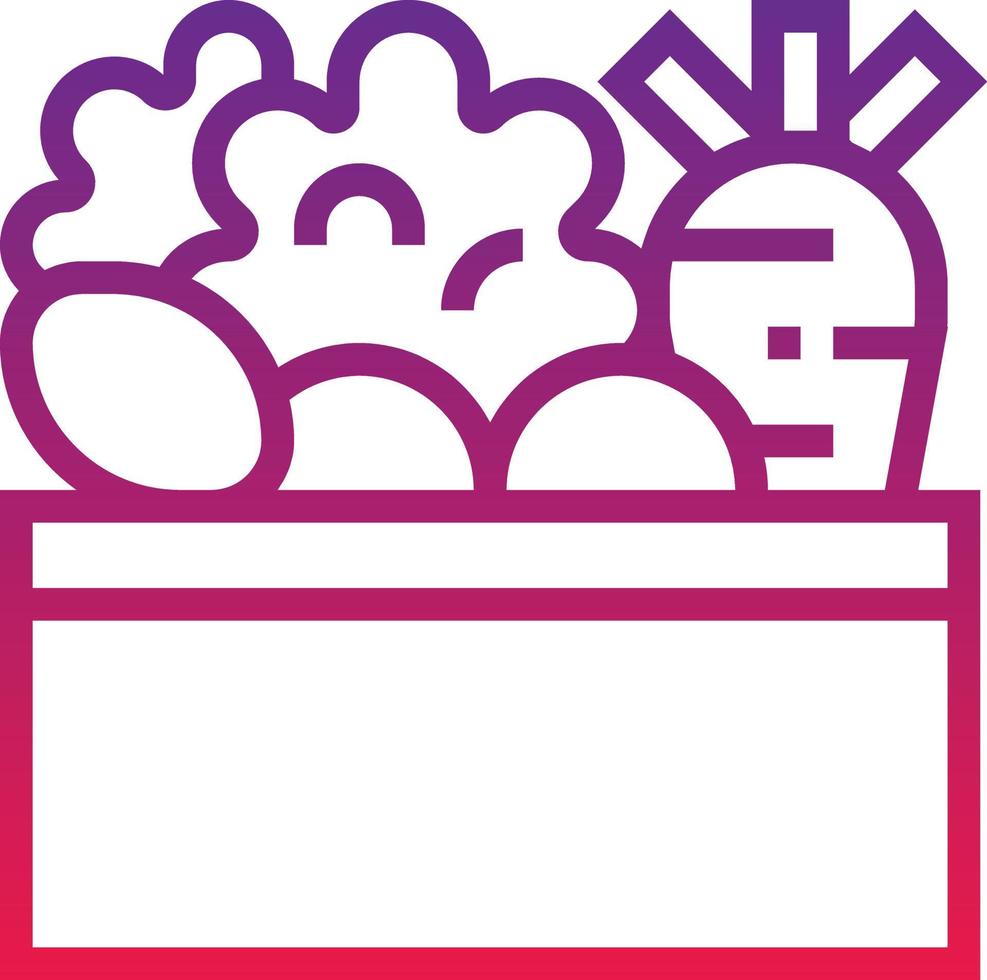 vegetables healthy food - gradient icon vector