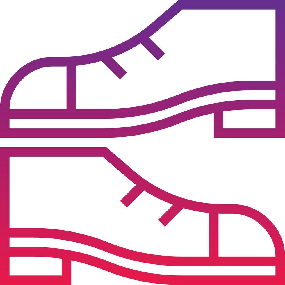 shoes fashion - gradient icon vector